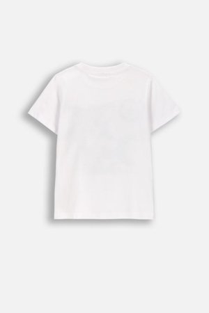 COCCODRILLO marškinėliai trumpomis rankovėmis, balti, WC6143208VBB-001-110, 110 dydis 