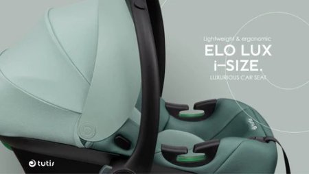 TUTIS Automobilio kėdutė-nešynė ELO LUX, Grey, PP202/022 