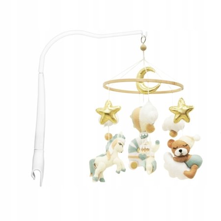 NENO karuselė lovytei su laikikliu GINO, NEN-BAB-ZB006 