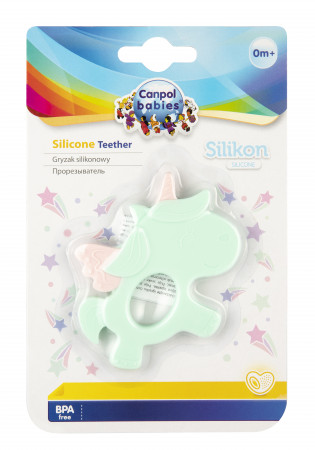CANPOL BABIES silikoninis kramtukas naujagimiui UNICORN, 51/007 51/007