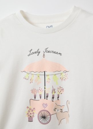 OVS marškinėliai ilgomis rankovėmis, 140 cm, 002558128 