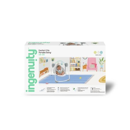 INGENUITY sūpuoklės COMFORT 2 GO, fanciful forest 10845-3-ES-YW2