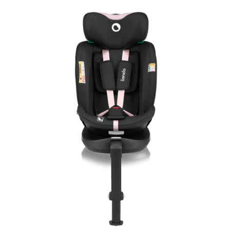 LIONELO automobilinė kėdutė NAVY I-SIZE, Black pink,  40-150 cm., LO-NAVY I-SIZE 