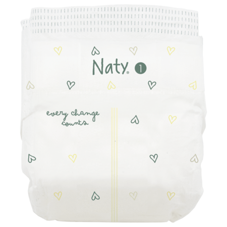 NATY sauskelnės BioEmbrace, 1 dydis, 2-5kg., 25 vnt., 8000192 
