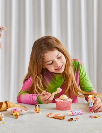 PLUS PLUS konstruktorius Mokausi Statyti Ledų parduotuvę, 4351 