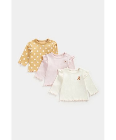 MOTHERCARE marškinėliai ilgomis rankovėmis 3 vnt., FB342 