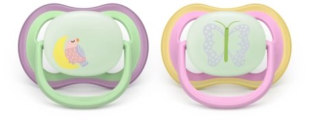 PHILIPS AVENT čiulptukai ULTRA AIR NIGHT, 6-18 mėn., 2 vnt., SCF376/29 
