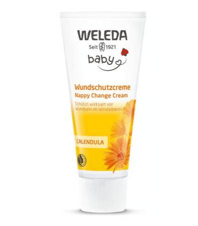 WELEDA vaikiškas kremas nuo iššutimų su cinku ir medetkomis CALENDULA, 75 ml. 