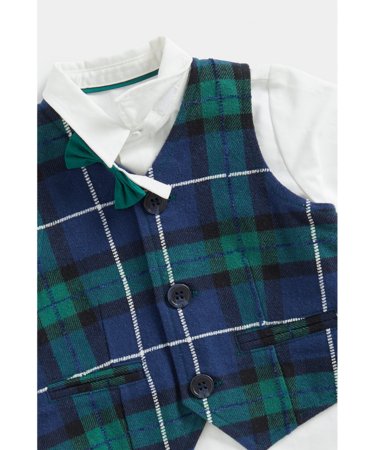 MOTHERCARE marškiniai ilgomis rankovėmis, liemenė ir peteliškė, FC684 635970