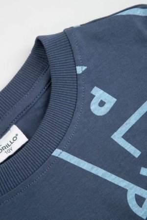 COCCODRILLO marškinėliai trumpomis rankovėmis, mėlyni, WC6143206MBJ-014-140, 140 cm 