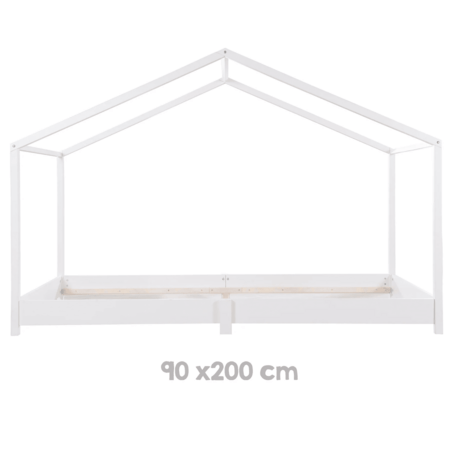 ROBA vaikiška lova-namelis, 90x200 cm., White, 207025WE 