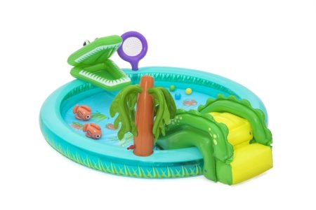 BESTWAY pripučiamas baseinas Krokodilas, 53166 