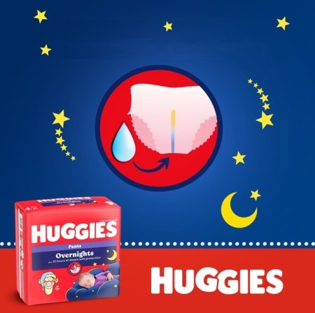 HUGGIES sauskelnės-kelnaitės Overnight, 6 dydis, 15-25 kg, 22 vnt, 2661903 