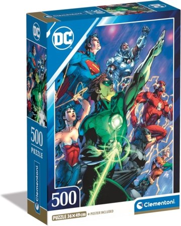 CLEMENTONI DC COMICS dėlionė, 500 det., 35532 