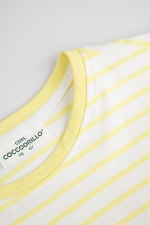 COCCODRILLO marškinėliai trumpomis rankovėmis, geltoni, WC6143202LGD-004-092 