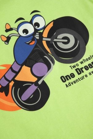 COCCODRILLO marškinėliai trumpomis rankovėmis, žali, WC6143203HBK-030-104, 104 dydis 