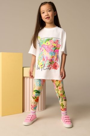 NEXT marškinėliai trumpomis rankovėmis ir tamprės, E45360 152 