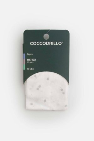 COCCODRILLO pėdkelnės, baltos, WC6380308TMC-001-128, 128/134 dydis 