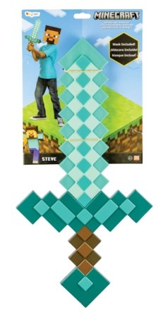 DISGUISE žaislinis kardas ir kaukė MINECRAFT, 156259-15L-6 