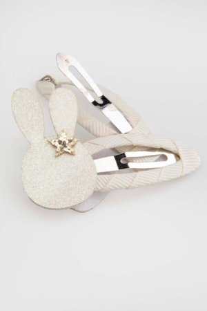 COCCODRILLO plaukų segtukas PETIT BIJOU, kreminis, WC5311713PBJ-003-000, one size cm 