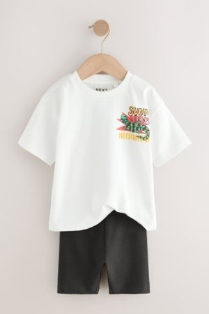 NEXT marškinėliai trumpomis rankovėmis ir šortai, AG8735, 110-116 