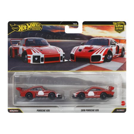 HOT WHEELS 1:64 Premium Porsche 935 dviejų modelių rinkinys, JHW51 