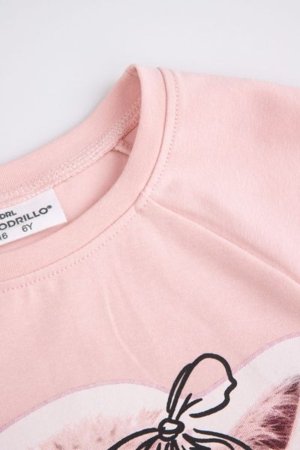 COCCODRILLO marškinėliai CRAFT PUNK GIRL KIDS, rožiniai, ZC5143104CGK-007-110, 110 cm 
