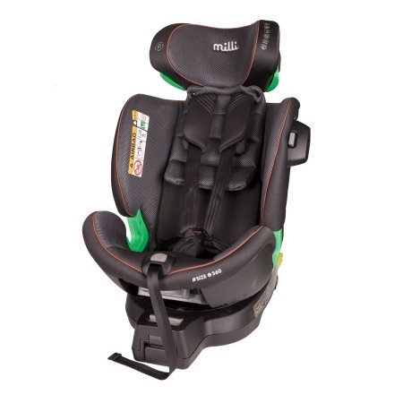 MILLI Automobilinė kėdutė ALL STAGES, Gray mesh, ST-5 (40-150cm) 