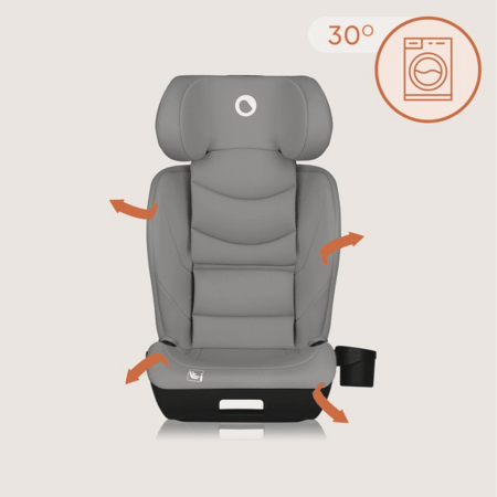 LIONELO automobilinė kėdutė NEAL I-SIZE, 100-150 cm., Grey concrete 