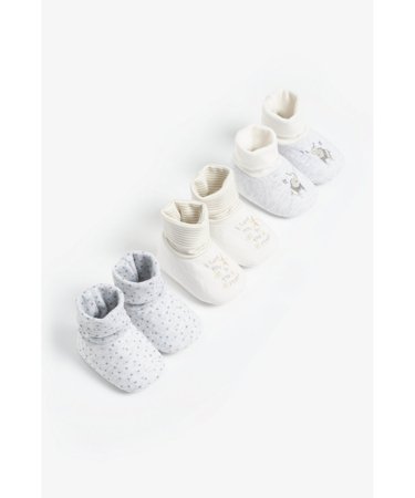 MOTHERCARE tekstiliniai batai, 3 vnt., BB558 579763