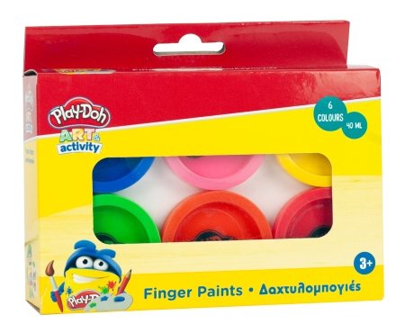 PLAYDOH dažai pirštams 6vnt., 320-40002 