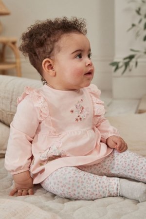 NEXT marškinėliai ilgomis rankovėmis ir tamprės, Q95420 62-68 