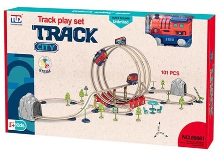 TRACK traukinio rinkinys su garsu 101vnt., HW23016298 