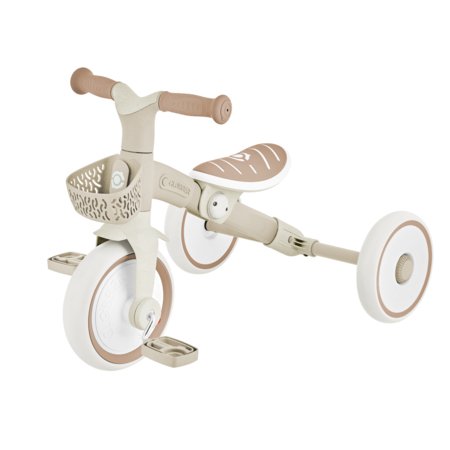 GLOBBER mokomasis triratukas Learning Trike, 2in1 Plus, kokosinis, 737-466 