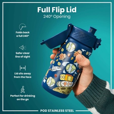 ION8 nerūdijančio plieno gertuvė, Space, 400 ml., I8SS400PTSPACE 