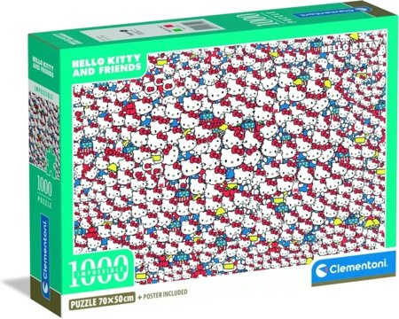 CLEMENTONI HELLO KITTY dėlionė Impossible, 1000 det., 37119 