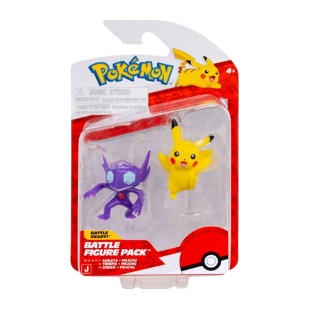 POKEMON Sableye ir Pikachu veiksmo figūrėlės, 2 vnt, PKW4062 