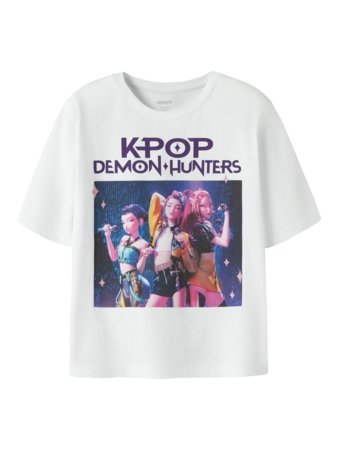 NAME IT KPOP marškinėliai trumpomis rankovėmis, 13264031-F4F5F0, dydis 