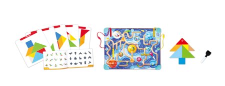 HAPE 2-in-1 labirintas ir tangramų lenta, E0524K 