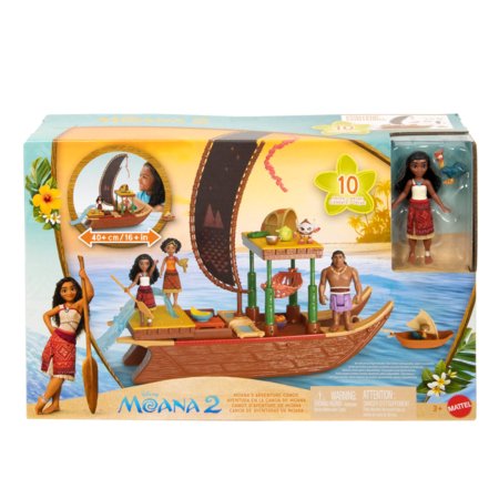 DISNEY MOANA mažųjų lėlių rinkinys Transforming Boat, JBT54 