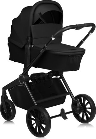 LIONELO universalus vežimėlis MIKA PLUS 2IN1, Black onyx 