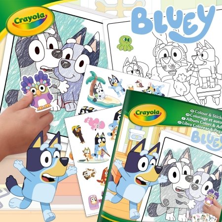 CRAYOLA kūrybinis rinkinys Color & Sticker, Bluey, 04-2664G 