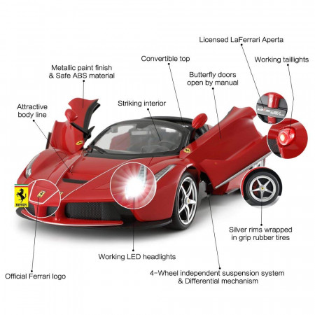 RASTAR R/C 1:14 automodelis valdomas, Ferrari LaFerrari Aperta, 75800 75800