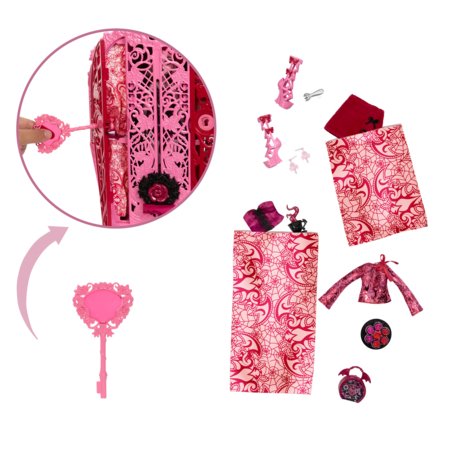 MONSTER HIGH Skulltimates siurprizų rinkinys Drakulaura, vidurnakčio sodo serija, HYT72 