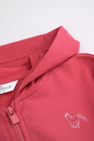 COCCODRILLO susegamas džemperis su gobtuvu, raudonas, WC6132401GGK-017-104, 104 dydis 