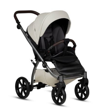 TUTIS vežimėlis UNO5+ LEATHER 2in1, black sesame 168, 1402168 