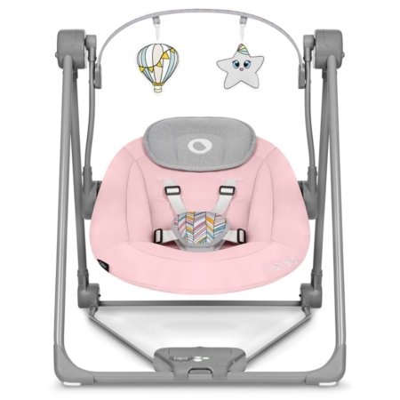 LIONELO gultukas-sūpynės LO-OTTO, Pink baby 