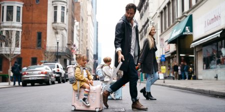 STOKKE transformuojamas lagaminas ir kuprinė JETKIDS™, žalias, 570602 570602