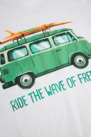 COCCODRILLO marškinėliai trumpomis rankovėmis, balti, WC6143205VBB-001-164, 164 dydis 