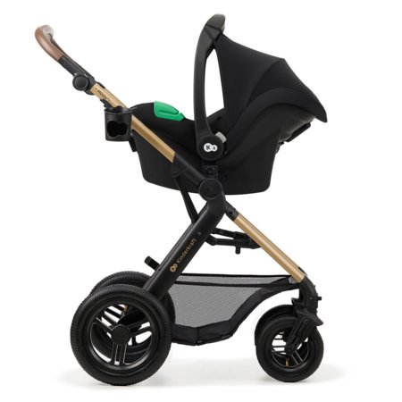 KINDERKRAFT universalus vežimėlis MOOV 2 4in1 AIR, pure black, KSMOOV02BLK4000 